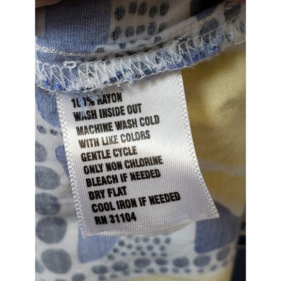 Crown & Ivy Sheath Dress Womens PS Multi Sailboat Print Sleeveless Ruffled Neck - Picture 6 of 11